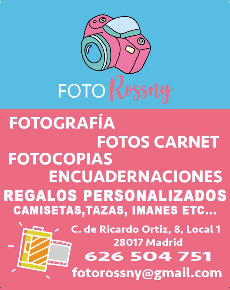 Continuamos apoyando al pequeño comercio del barrio con la campaña "Comercia-te". Hoy es el turno de "Foto Rossny", donde encontrarás ofertas inigualables en fotocopias, impresiones y fotos de carnet. ¡Recuerda que los pequeños comercios te necesitan!

Contenido publicitario