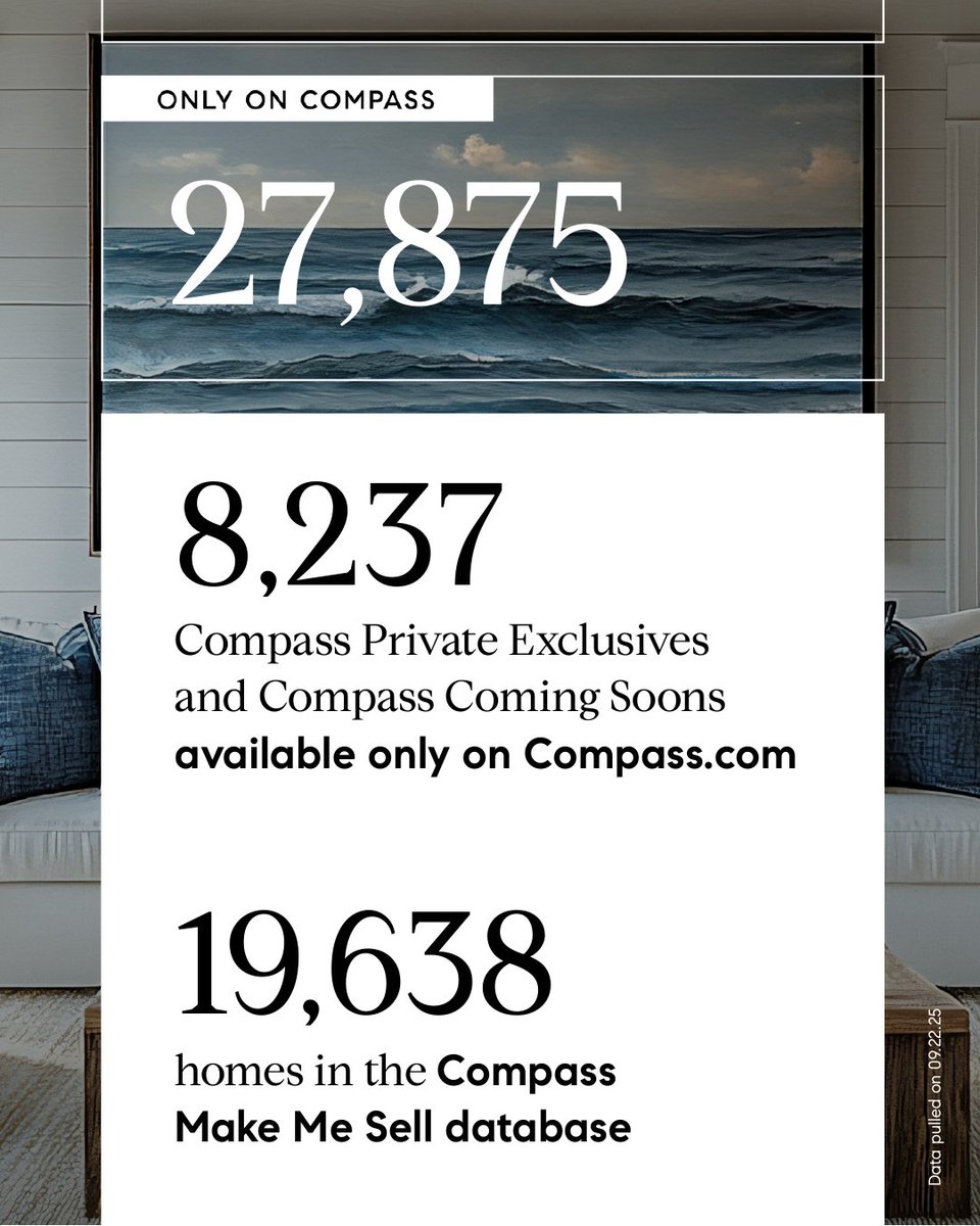 rhodesgrouptx's tweet image. “We are working with our agents and their clients to create a company that better serves homeowners.” – Robert Reffkin, CEO, Compass

Compass’ 3-Phased Marketing Strategy puts sellers in control for smarter, safer results.
#TheRhodesGroup #CompassDFW #Compass