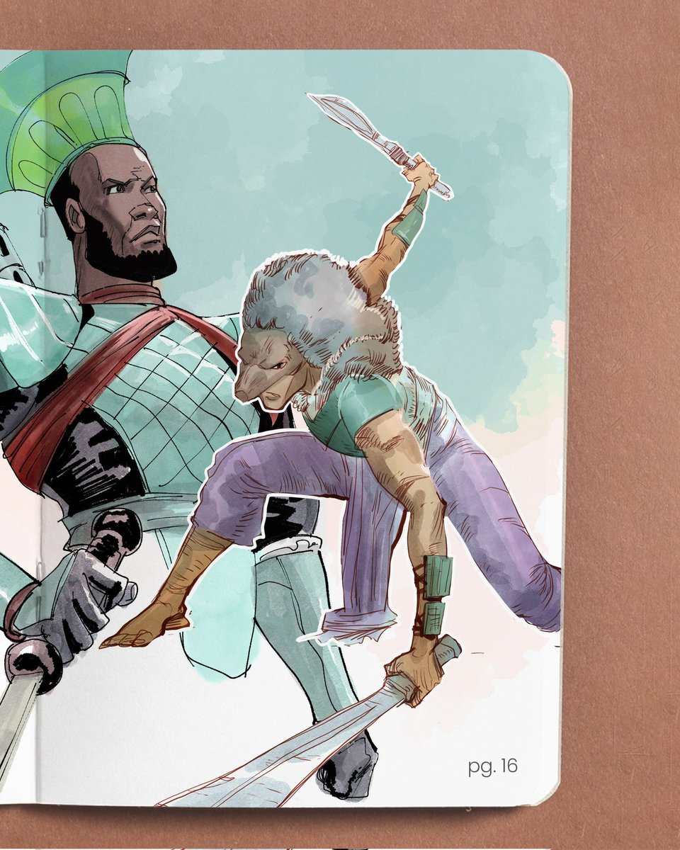 Vignettes Sketchbook, page 16
"Study of ancient African swords. Fascinating and organic shapes."
#VignetteArt #ArtOfMorby