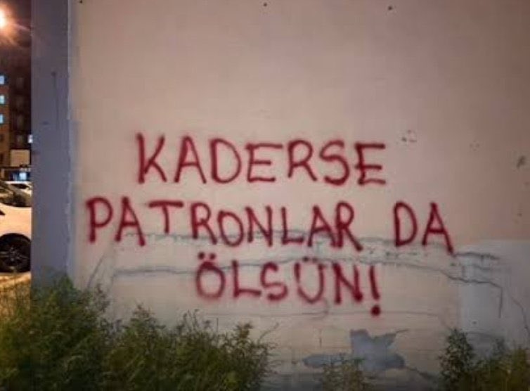 Kaderse patronlar da ölsün!