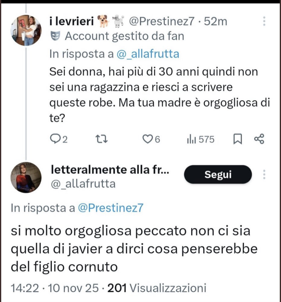 parlateparlate's tweet image. Questo user oltre ad essere alla frutta fa pure schifo. I genitori morti non si toccano fatti schifo da sola. #helevier #javier #heleners
