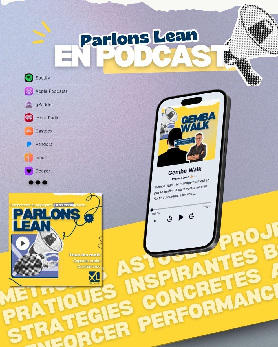 📣  N𝐨𝐮𝐯𝐞𝐚𝐮 𝐟𝐨𝐫𝐦𝐚𝐭 𝐝𝐢𝐬𝐩𝐨𝐧𝐢𝐛𝐥𝐞

Curieux, débutant ou déjà engagé dans une démarche d’amélioration continue, Parlons Lean vous propose des capsules audio et des tables rondes interactives avec des intervenants de différents horizons.

👂pod.link/1845087438