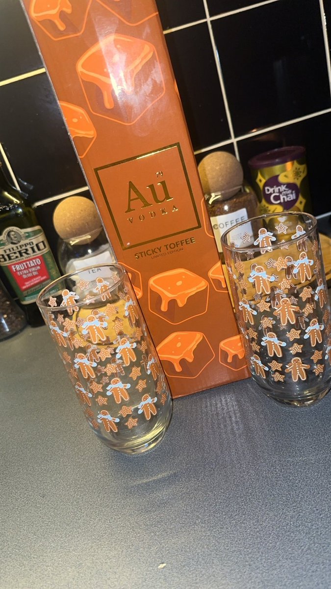 GreerShana's tweet photo. Just enjoying the new @AuVodka #stickytoffee @CharlieSloth  it’s absolutely delish 🤤 https://t.co/UJUCr2bM6S