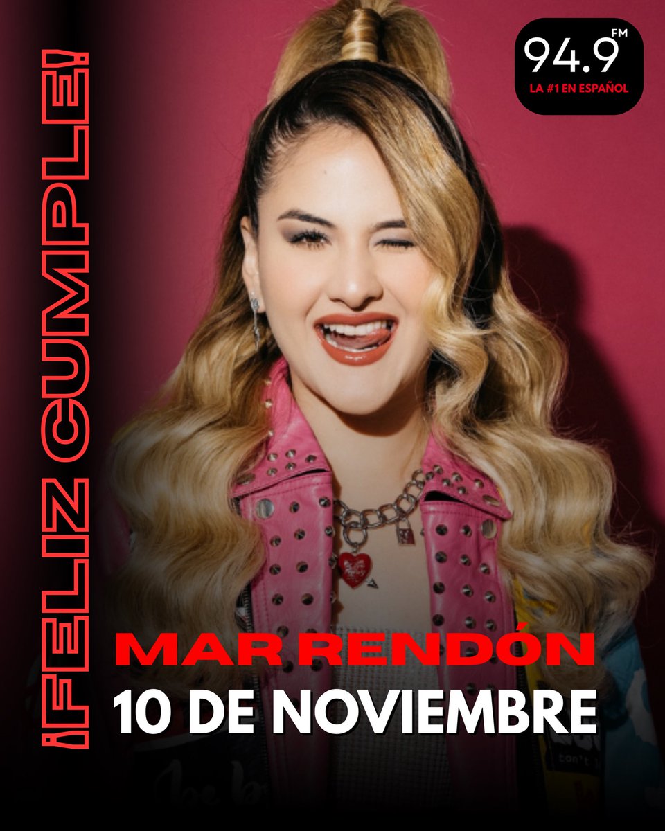 gitanaecuador's tweet image. 🎉 ¡Feliz cumpleaños, Mar Rendón!
Orgullo ecuatoriano y voz que nos puso a cantar desde La Academia hasta sus lanzamientos más recientes. 📻✨

❤️ ¿Cuál canción de Mar es tu favorita? Comenta tu favorita de Mar Rendón y pídela ahora en 94.9FM.
#MarRendón #Ecuador #949FM