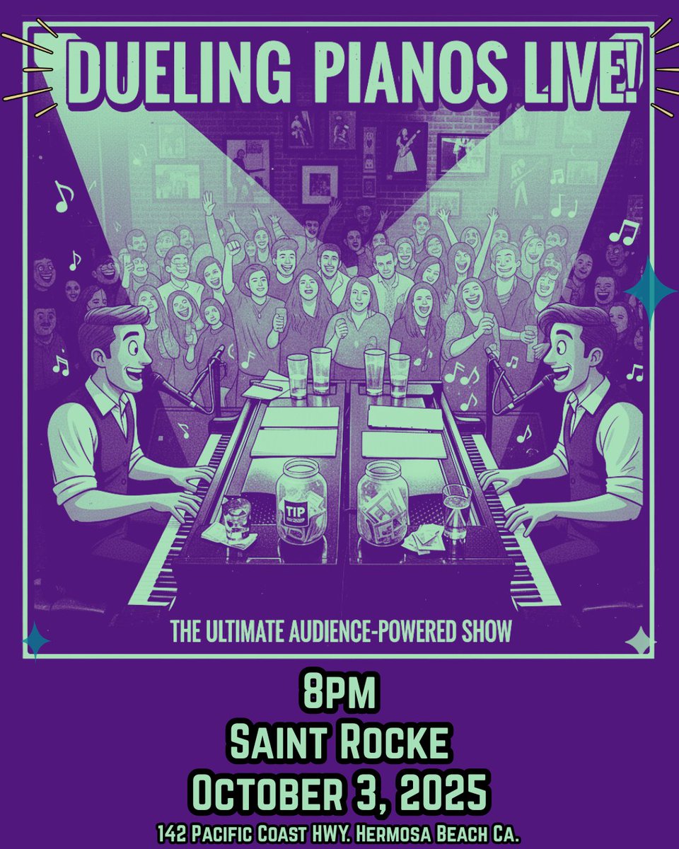 SaintRocke's tweet photo. Check out this week's epic lineup below!

11/13 | Beach Goth Night 🏖️⚫️
11/14 | The Pine Mountain Logs 🎸
11/15 | Dueling Pianos 🎹
11/16 | Fat Bottomed Girls: Queen Burlesque Tribute Show 💃

Tickets and more info → https://t.co/Jy15yEyBRp

📸 by @spencedeezy https://t.co/EwvBM5Ah3L