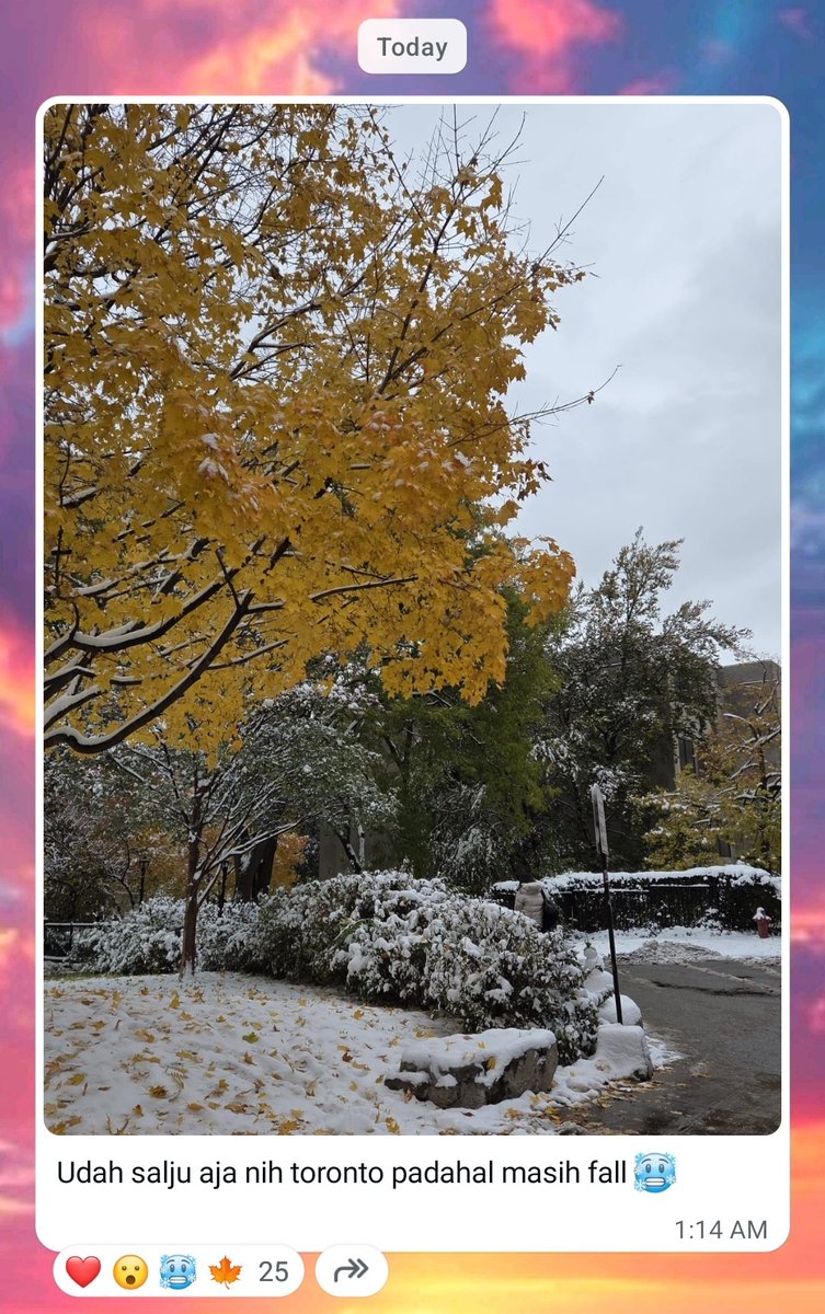 haloakudhira's tweet image. Hi koko toronto, selamat siang 🙂‍↕️ suhunya sekarang berapa derajat? #dafeeds #davids