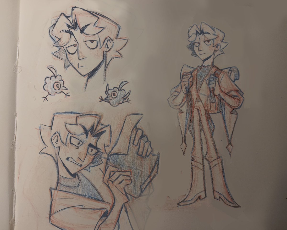 Thanks for remembering Dottore and it's a pity that little information was given about him 
I haven't drawn in a sketchbook in a long time 
#Dottore #GenshinImpact #Zandik