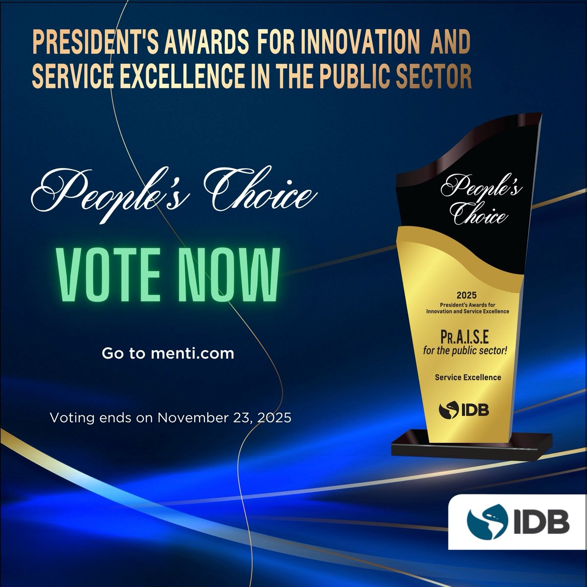 MIC_InstOfTech's tweet image. 🗳️ Vote MIC-IT Now! 💙

MIC-IT is an IDB Pr.A.I.S.E 2025 finalist for our Chair Fall &amp;amp; Seizure Awareness Workshop, building safer, stronger workplaces!💪

👉Vote now at menti.com | Code: 1693 5053

🎥 Watch our story: youtu.be/V4ckRYSVAys?si…