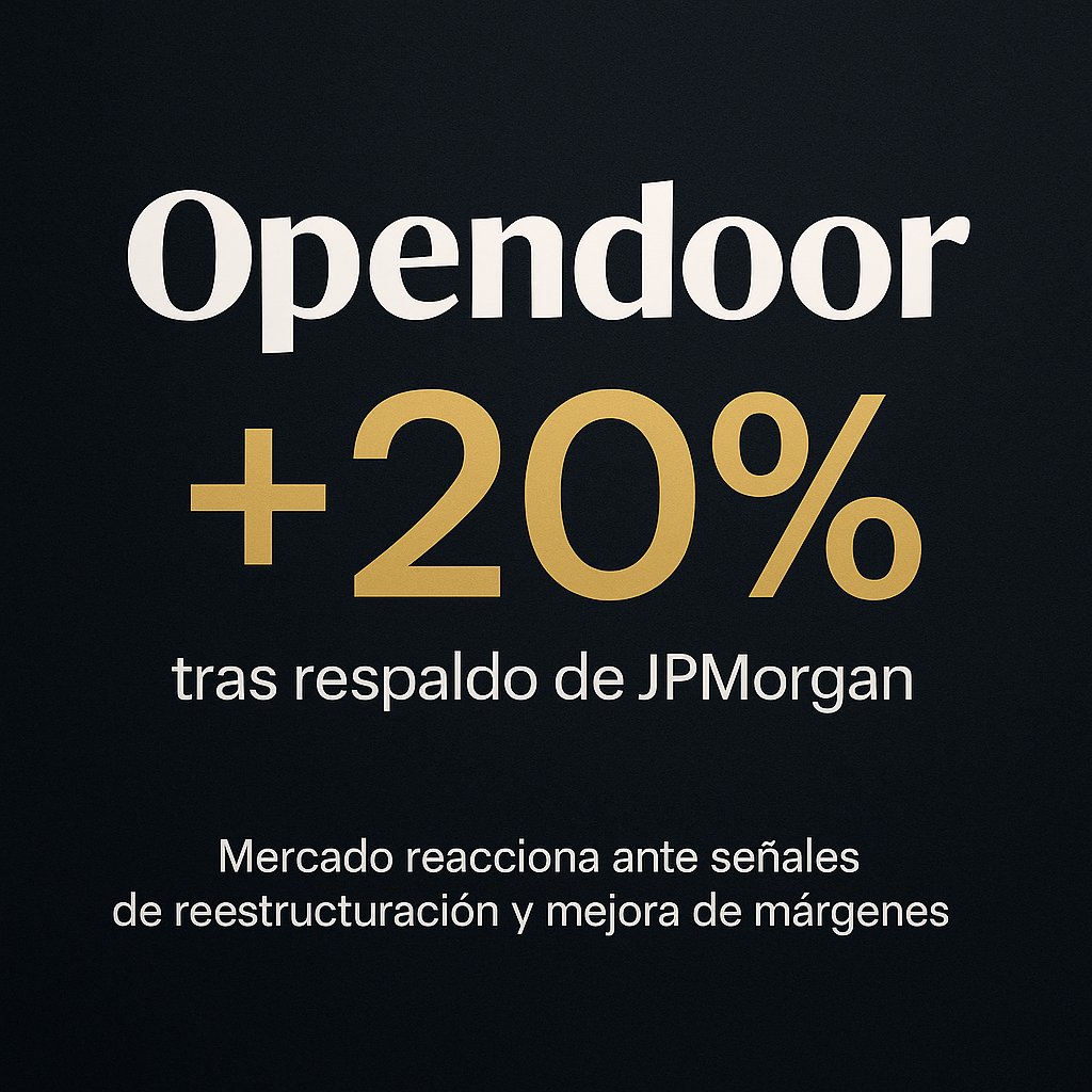 Criptowallst's tweet image. Opendoor $OPEN se dispara +20% tras recibir cobertura de $JPMorgan con precio objetivo de $8 y calificación de sobreponderar.

La firma ve una “gran transformación en marcha”, con mejoras en gestión, estrategia y control de márgenes.
🔹 Ingresos Q3: $915M (-34% YoY)
🔹 Margen…