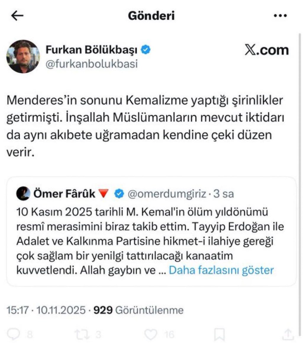 Cumhurbaşkanına sallanan ipi görmediniz mi? yapılan tehditi görmediniz mi? Yoksa bu sahisa serbest mi?  

<a href="/istanbulCBS/">İstanbul Cumhuriyet Başsavcılığı</a>
<a href="/TC_icisleri/">T.C. İçişleri Bakanlığı</a>
<a href="/adalet_bakanlik/">T.C. Adalet Bakanlığı</a>
<a href="/AliYerlikaya/">Ali Yerlikaya</a>
<a href="/yilmaztunc/">Yılmaz TUNÇ</a>
