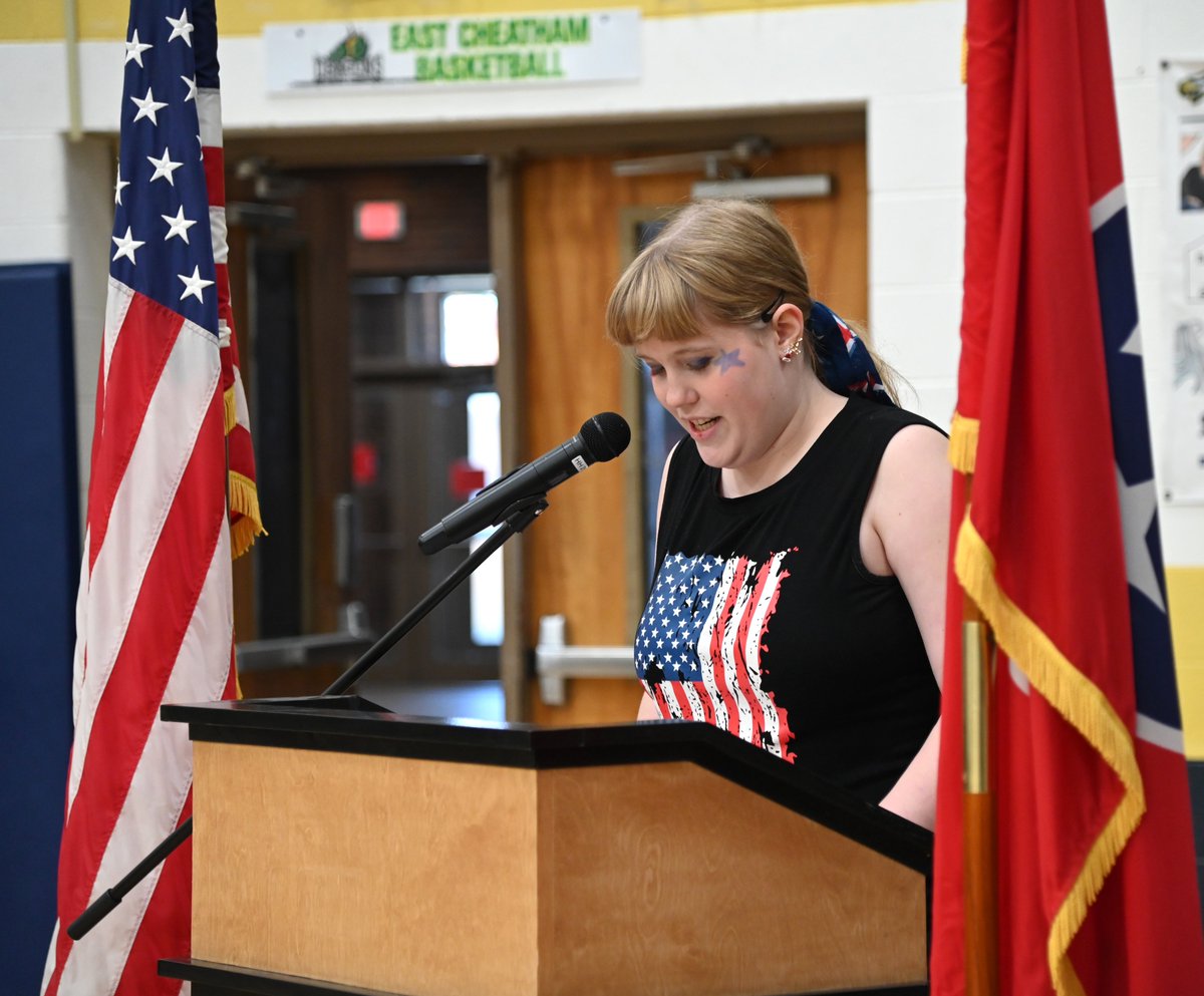 CCBOE's tweet photo. Sycamore High School hosted its annual Veterans Day program today. The program featured performances by both the band and choir as well as student speeches. All veterans in attendance were also recognized as well as those on staff. #ccsdtn https://t.co/xUbFYI8oqj