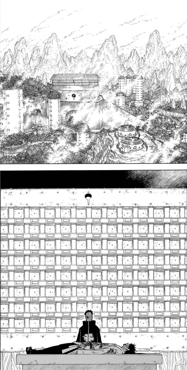 Ruby_1Soft's tweet image. 岸本が大きな場面を描くとき、ほとんどの場合カメラ視点を取り入れています。
見上げるアングルは、威圧感を表現するためによく使われます。