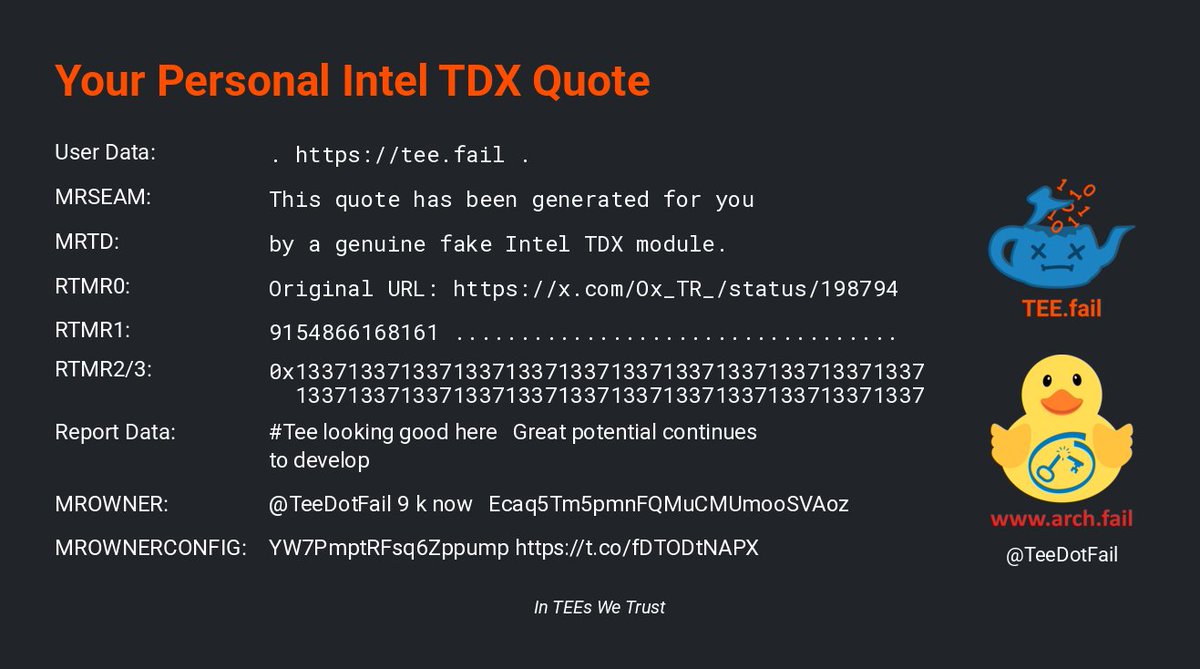 TEE.fail tweet media