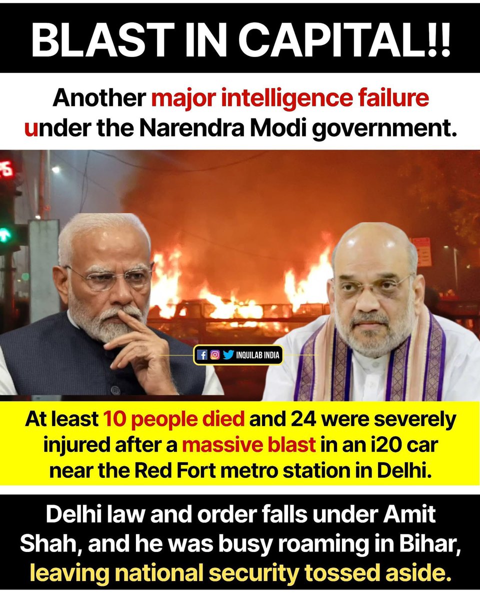faisalimam20's tweet photo. Intelligence failure 
Security failure
Law and order failure 

All are under BJP in Delhi.

But let's not question the Govt.

#RedFort https://t.co/DHrOSt4ZCa