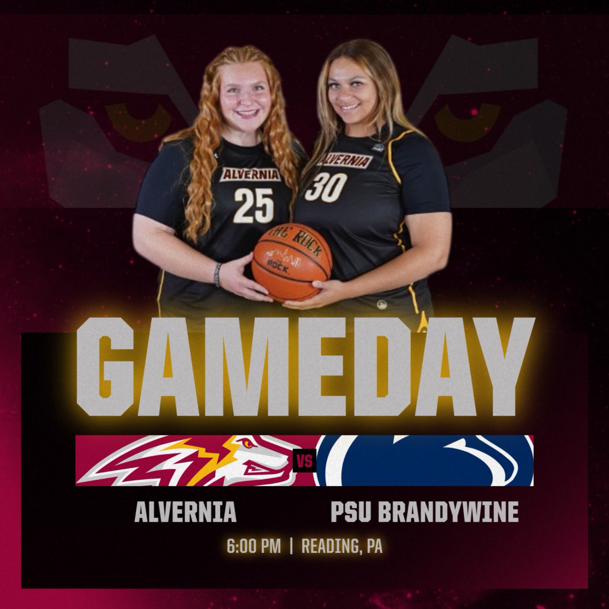 GAME DAY!!!!  The Golden Wolves take on the Nittany Lions of Penn State Brandywine at home tonight.  Tip-off is at 6:00 PM!!