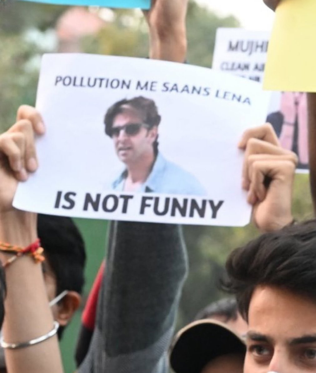My man lives in the heart of this nation..! 

#HrithikRoshan𓃵 #DelhiProtest #AirPollutionProtest
