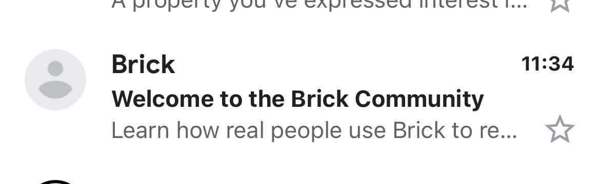 Bought a Brick