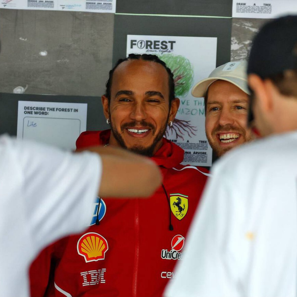 S0PHIE44's tweet image. Lewis &amp;amp; Seb yesterday.