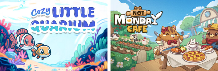 Cozy Littlequarium is also available in a bundle with <a href="/SunnySyrupGames/">Sunny Syrup Studio - "Not Monday Cafe" Out Now</a> Not Monday Cafe for a 21% discount!!