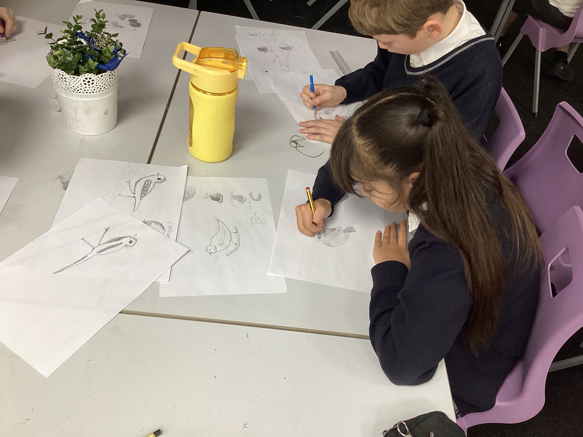 This afternoon we focused on the drawing stage of our Winter Wonderland Art Week, we focused on adding texture and shape. Class 5.2 were extremely proud of the progress they made in just one afternoon! We can’t wait to research and explore tomorrow afternoon! <a href="/MonksdownMakes/">MonksdownMakes</a>