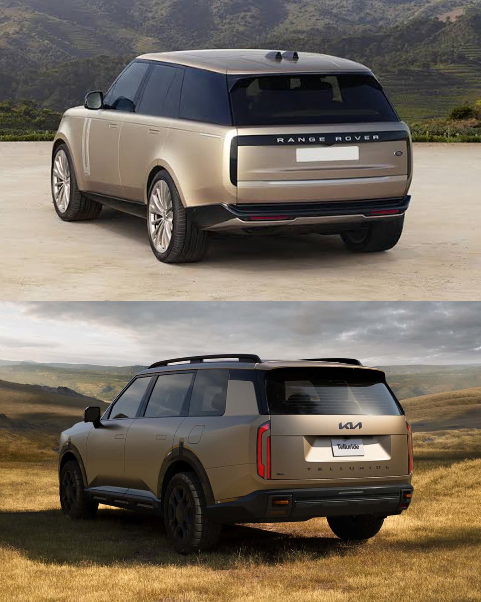 AarizRizvi's tweet image. Range Rover who?

Blatant copy of the Rover’s rear profile on the new Kia Telluride