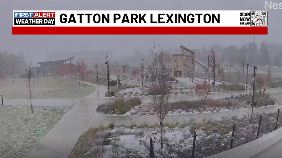 Kentuckyweather's tweet photo. Getting in on a quick accumulation in downtown Lexington. #kywx https://t.co/gZdl0NjRSR