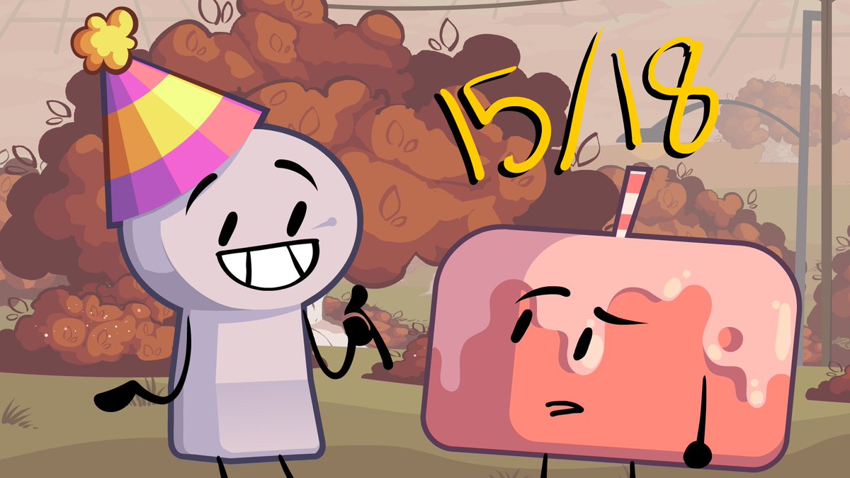 outside of any revisions/extra animation i have to do for other scenes my animators have i am done with my portion of animation for this episode including the after credits, i finished 15 scenes in just about a week yahoo #osctwt #objectshowcommunity BFIPS 5b trailer soon