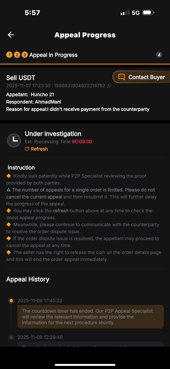 sodiq797's tweet photo. @BybitPlus Please help, please help, please help! My P2P appeal time has been completed, and I haven’t received my coins back. The buyer never made any payment to my account. Kindly review and resolve this issue urgently.
@BybitPlus https://t.co/vJYA1YmQ3V