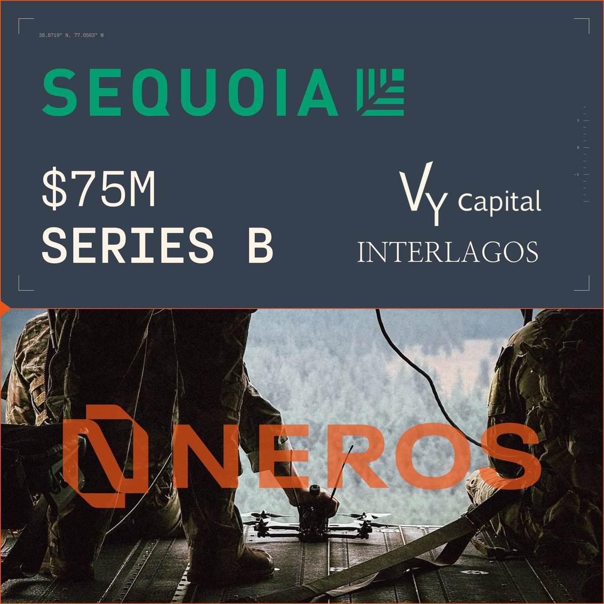 Last week the U.S. Army announced they will buy 1 million drones over the next two years- today Neros is announcing our selection for the Army’s Purpose Built Attritable System (PBAS) program and a $75M series B fundraise led by Sequoia Capital.