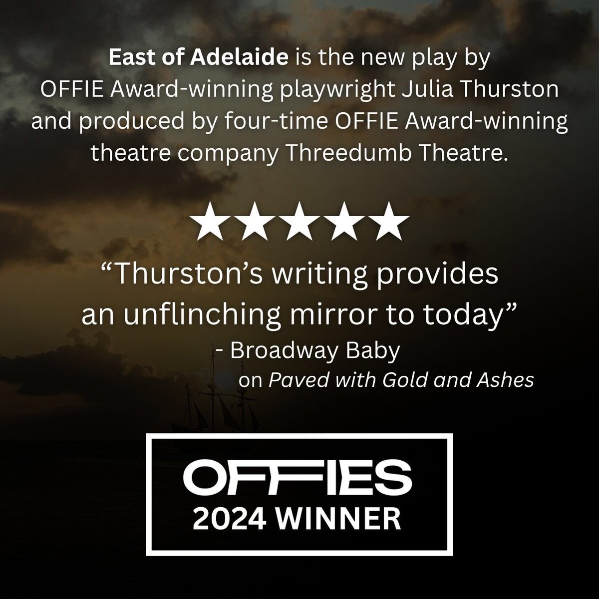 2 weeks to go before we open our brand new production of East of Adelaide ⚓️

‘Elizabeth, Emily, and Eleanor strive for agency over their own lives. They seek stability, freedom, and adventure. They fall in love. And they all marry the same man…’

🎟️ archeslanetheatre.com/eastofadelaide
