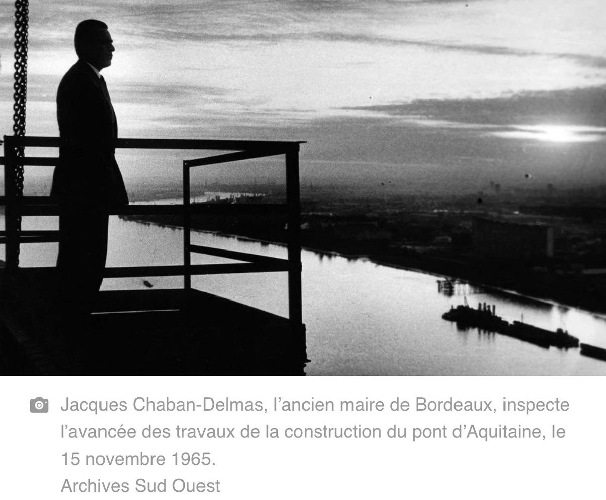 25 ans après la disparition de Jacques Chaban-Delmas, Bordeaux se souvient : près de 48 ans de mairie, le Pont d’Aquitaine, le lancement de la reconquête des quais, la création de la CUB…

Résistant, réformateur de la « Nouvelle Société » : travail, famille, liberté, moins