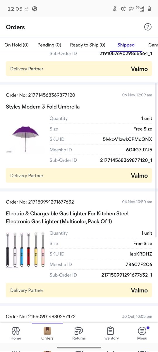 Sandymartin98's tweet photo. @meesho_support This is your service my 4 orders are not picked and your carrier partner shows as Shipped. This is Meesho Who can do anything. 😅🤣😅🤣😅 https://t.co/6olHCP82xI