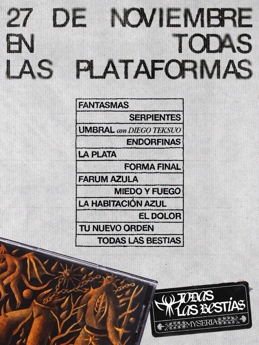 Nuestro primer disco sale este 27 de noviembre, y estamos seguros de que os va a encantar ❤️‍🔥⚔️