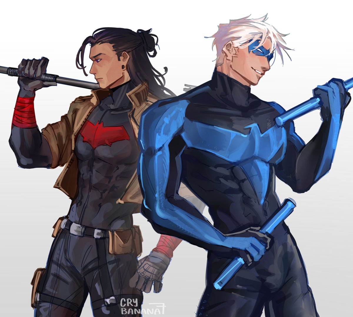 crybanana77's tweet image. The duo
#satosugu #nightwing #RedHood