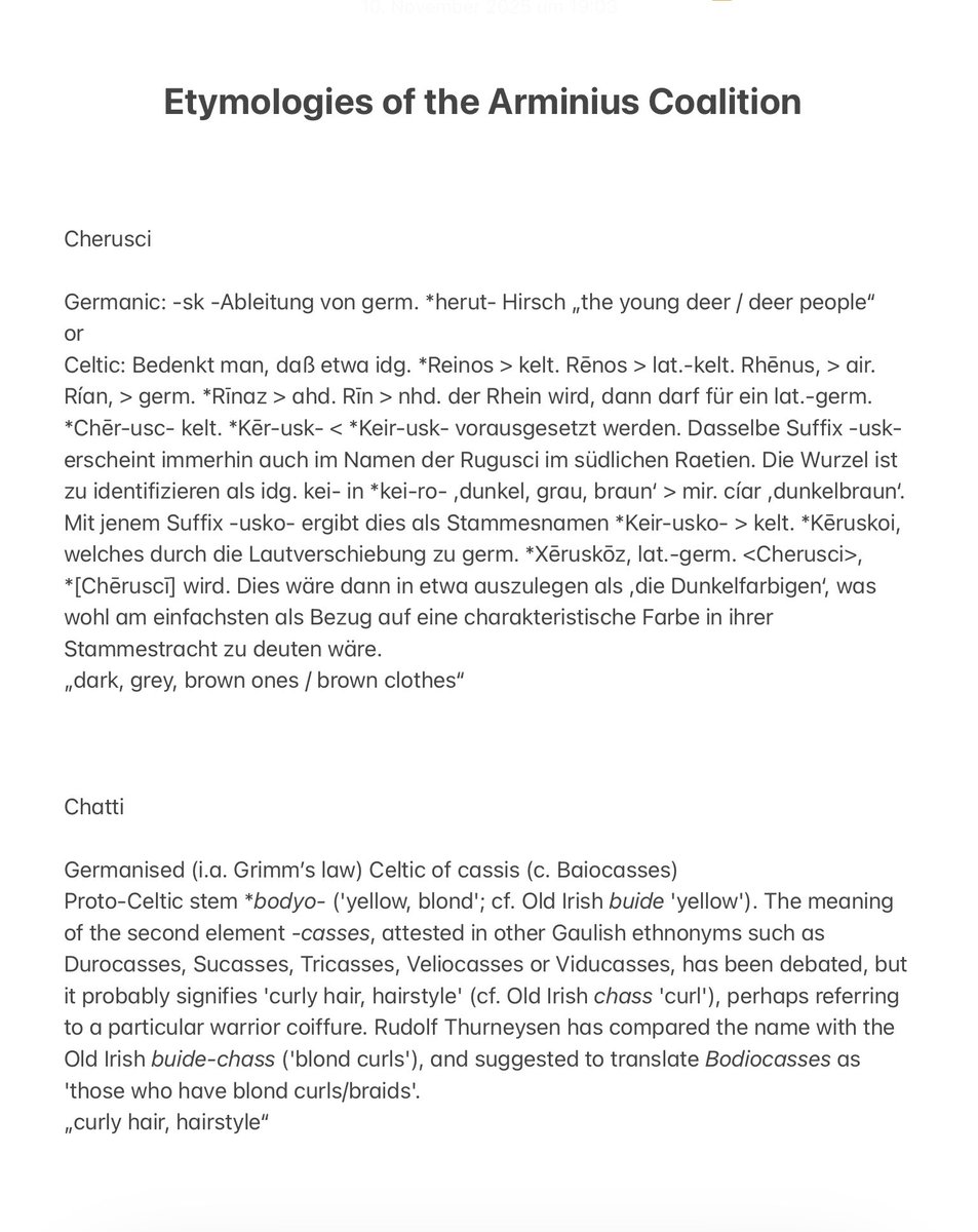 Etymologies of the Arminius Coalition 1/3