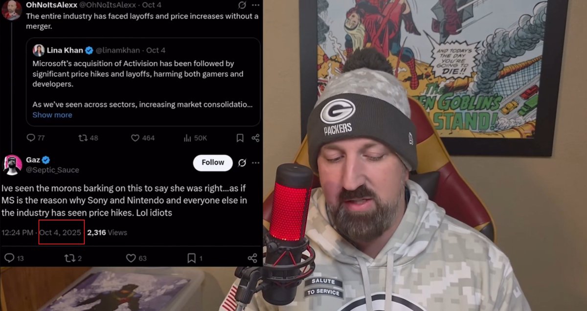Lol the receipts "from way back". This moron doesn't even realise that the screenshot in his clip is from last month! This is the second time this koala has been unable to read what is on his screen 😂😂😂