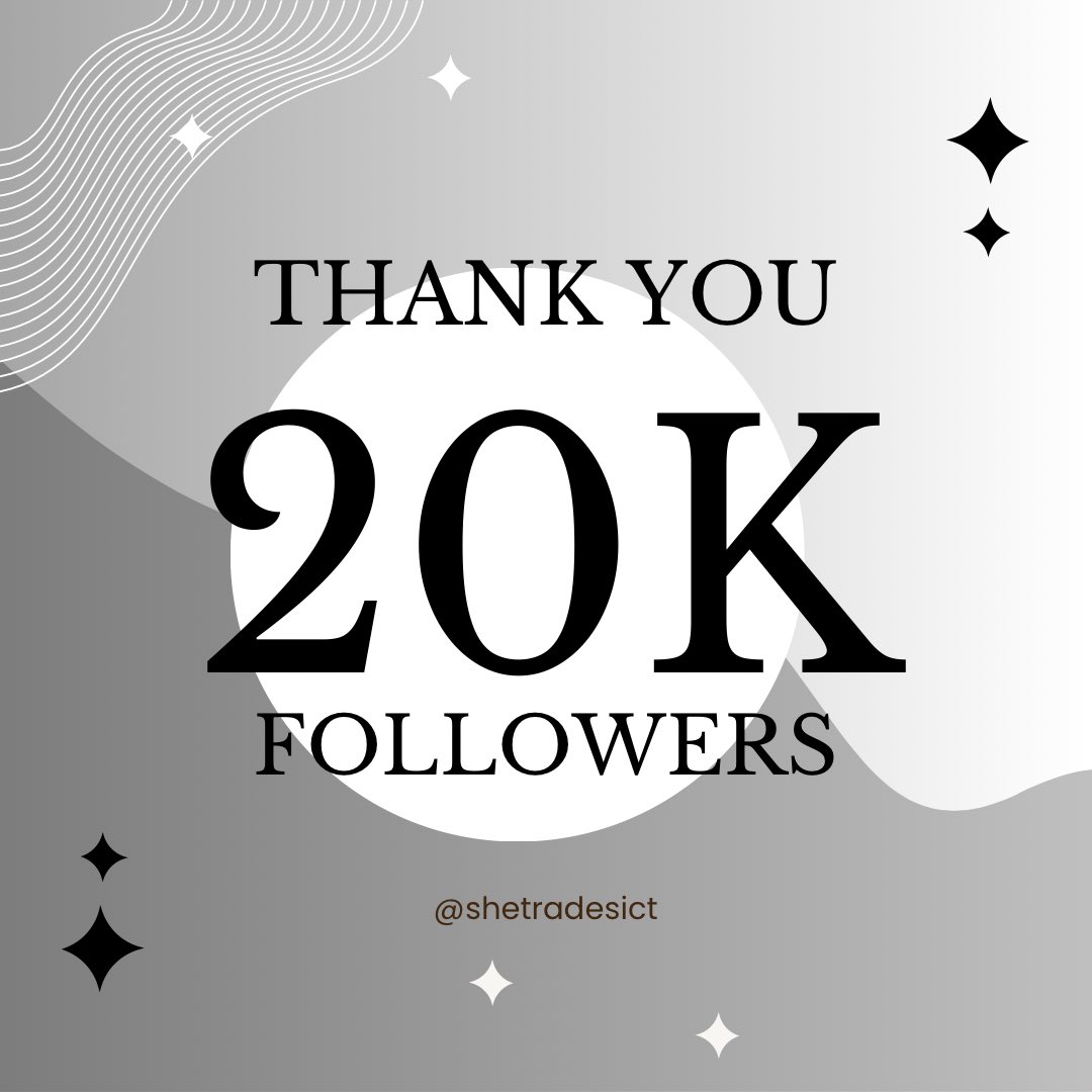 SheTradesIct's tweet photo. Created this page in September, hoping to reach 2K by November.
It’s mid-month, and we’re at 20K.🥹

Grateful for every single one of you who made that possible! 
Thank you for the support, the reposts, the engagement…everything🥺
Let’s keep learning and growing together.🤍 https://t.co/p3b2RjiGxb