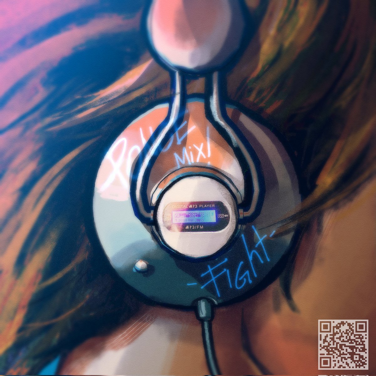 I made covers for Pia's music playlist! ><)/
(Yes i use youtube music😔)
I included a qr if yall are interested in checking what she listens to! ><)/