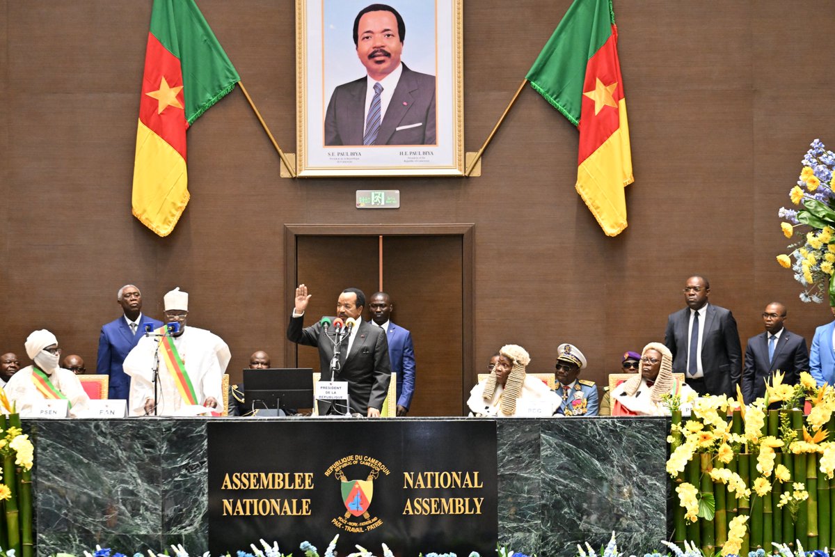 PR_Paul_BIYA's tweet photo. I urge you all to take part in this worthy cause. Electioneering for the post of president is past and gone. It is now time to get together.
#Biya2025
#PaulBiya
#Cameroun https://t.co/bU1MQBI2Gl