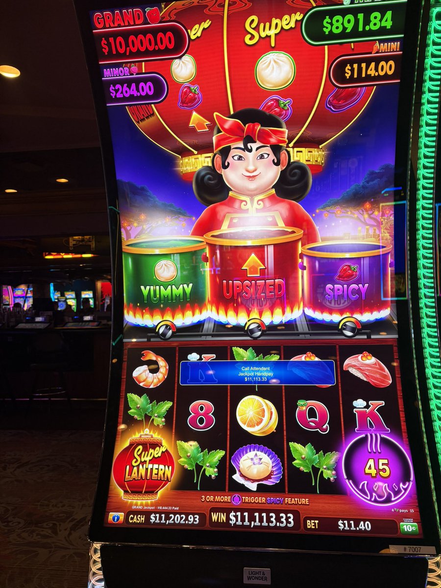 Congratulations to Mike who was playing our new Hot Pot Slot machine and landed an $11,113 jackpot at Binion’s last weekend! 🎰🍜