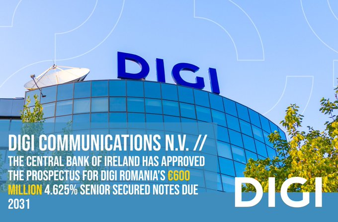 🔔🇷🇴 Digi Romania’s €600 million senior secured notes, due 2031, are now listed and traded on 🏦 Euronext Dublin’s regulated market following approval by the Central Bank of Ireland.

👉 news.europawire.eu/digi-communica…

🏷️ #DigiRomania #BondMarkets #Euronext #TelecomSector