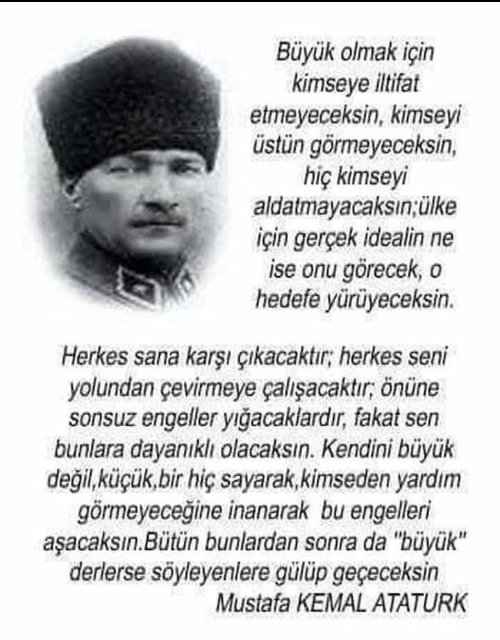 Bugün Atatürk’ün halkçı, laik ve demokrat Türkiye’si çizgisinden sapılmasaydı; bizler de EL kapılarda değil, kendi ülkemizde bilim üretir ve milletimize hizmet ederdik.
Bilime ve demokrasiye sırt çevirip kapılarını kökten dinci ve emperyalistlere açanlar utansın!