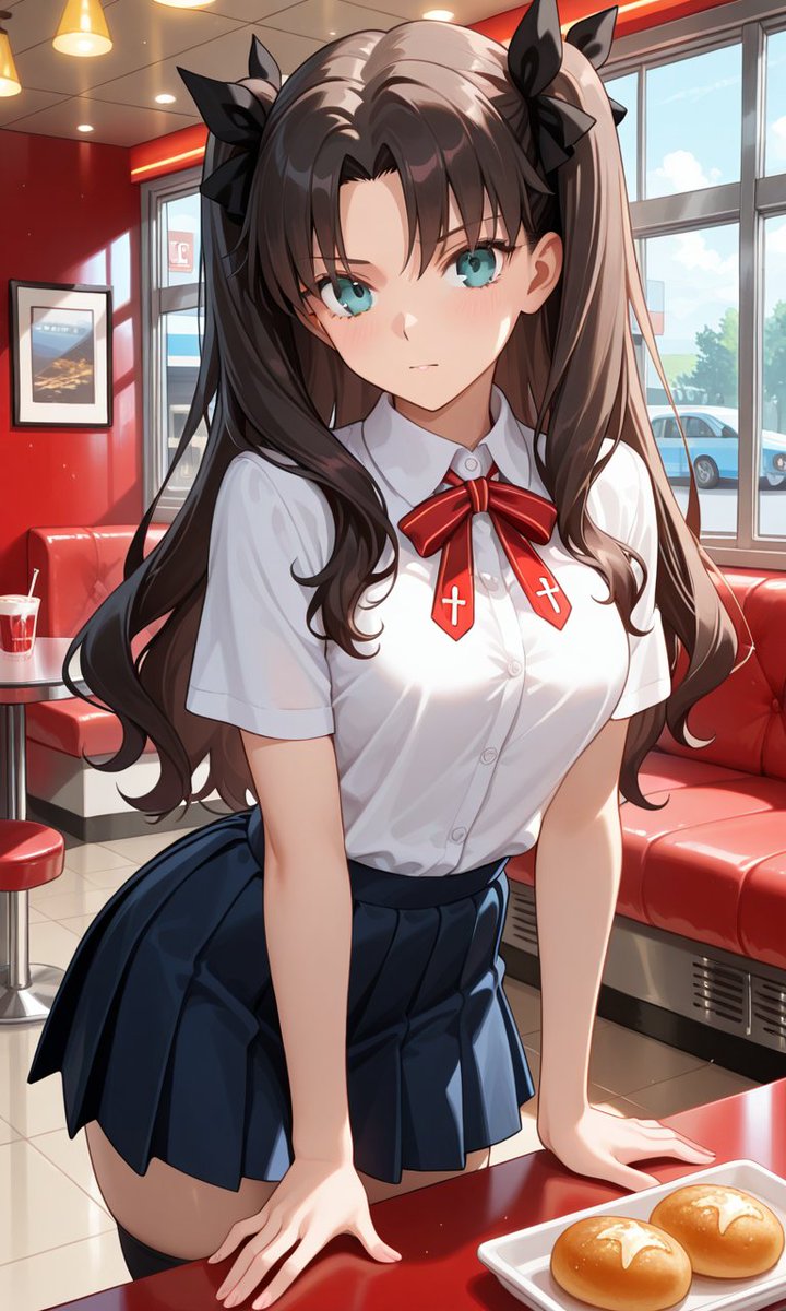 bluerizzle_brad's tweet image. Good #afternoon. #diner #PixAi #RinTohsaka