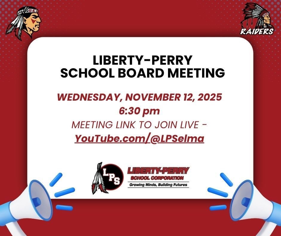 Reminder: Regular Board Meeting is Wednesday, Nov 12, 2025 at 6:30 PM.
Agenda &amp; details: shorturl.at/EAlmi
 Watch live: YouTube.com/@LPSelma
#LPSelma 
#GrowingMindsBuildingFutures