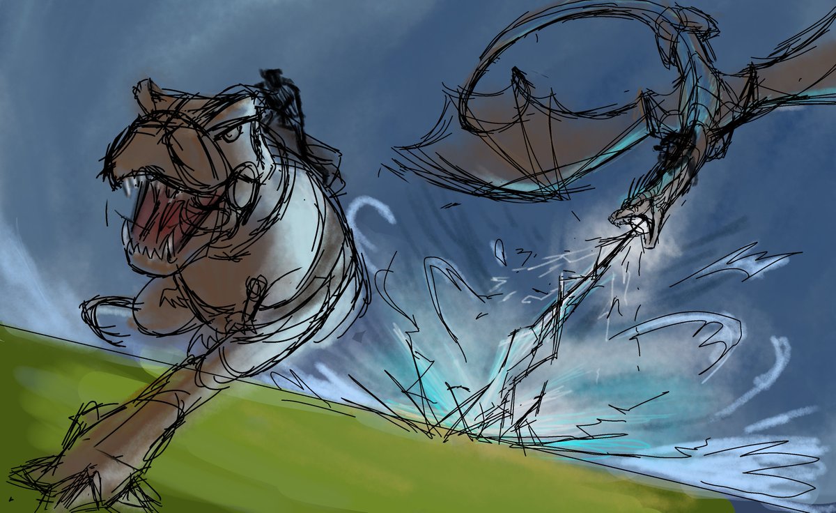 #capitangatofanart #justnovafanart #MinecraftSaga 

Cfff parece una pantalla de carga 🦆

En fin otro boceto de una escena de acción :p