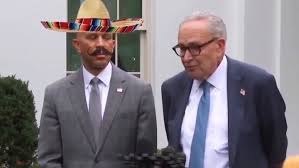 AfterburnerOne's tweet photo. @SenSchumer The best day ever is seeing your career implode after 40+ years of looking at We The People through your smug little eyes and treating us like crap. You just got handed your a55 and if I were you, I'd retire immediately and go join a mariachi band, along with Hakeem. https://t.co/NyoPQz5Lrt