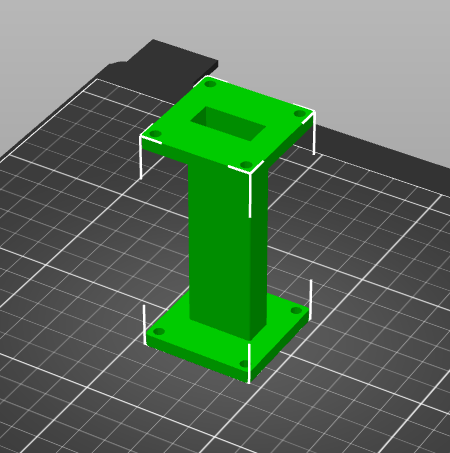 WA4OSH's tweet image. Back to the Bellevue City Library for time on one of their nine #Makerspace @Prusa3D  Printers.  The last time I tried to print this test section of WR-90 with two UG-39/U flanges, it couldn't properly print the top flange because it lacked the organic supports.  After the test