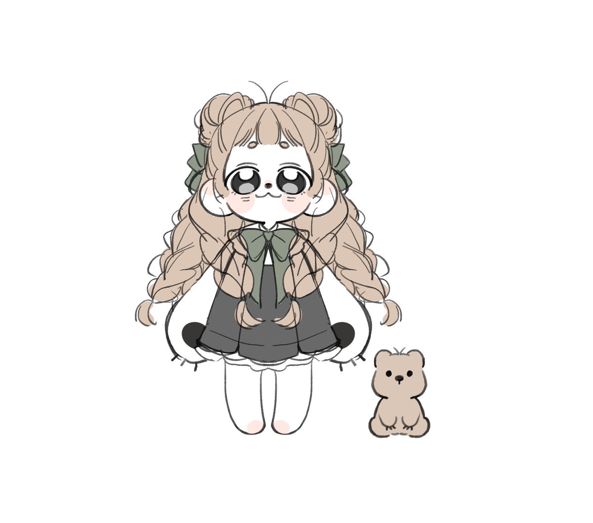 오너캐 다시 그리기 했어요😋🤎