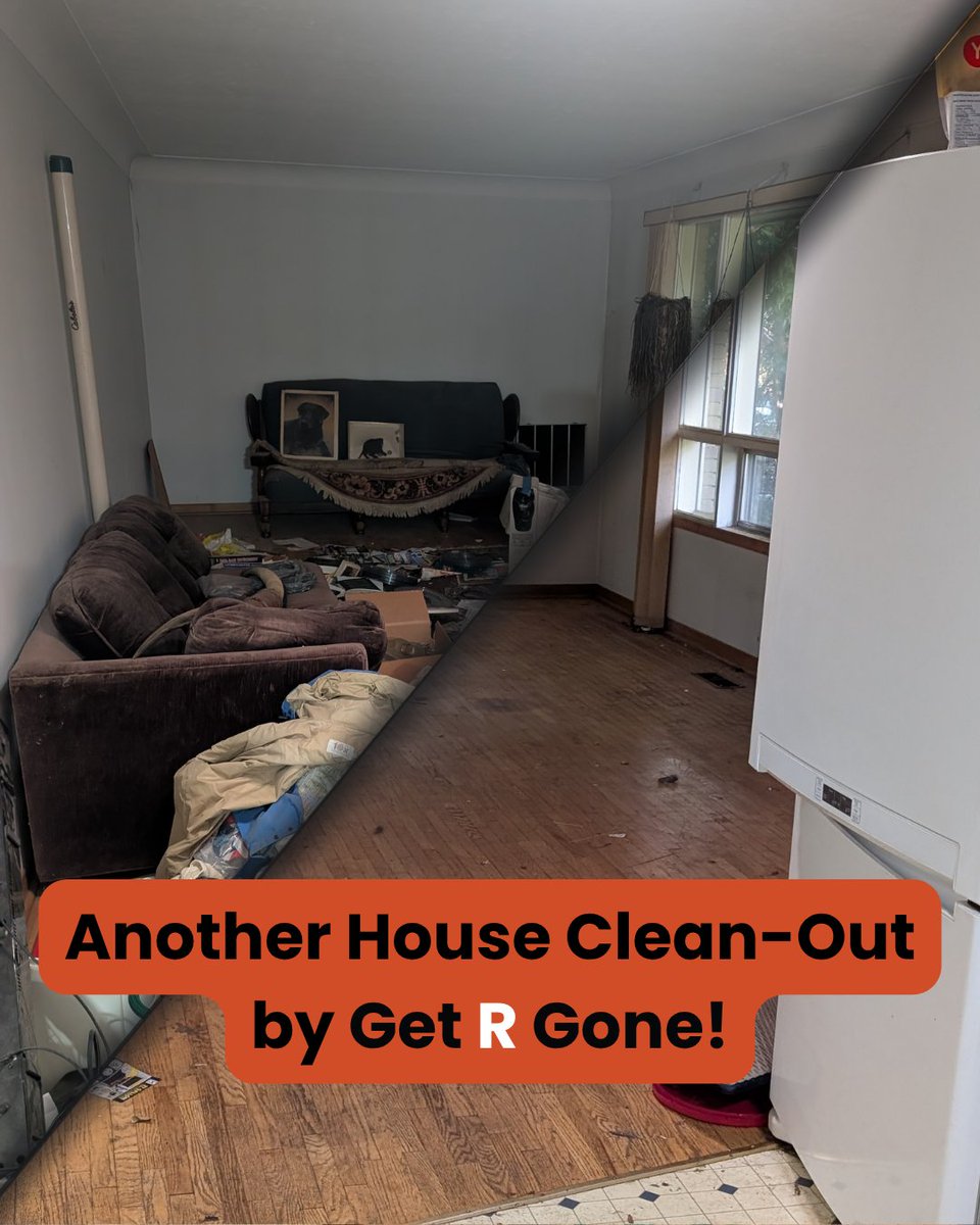 GetRGone's tweet image. Another house clean-out ✅ No job too big or too small for Get R Gone! Fast, friendly, and eco-friendly junk removal that gives you your space (and peace of mind) back. ♻️
#getRGone #JunkRemoval #LondonOntario