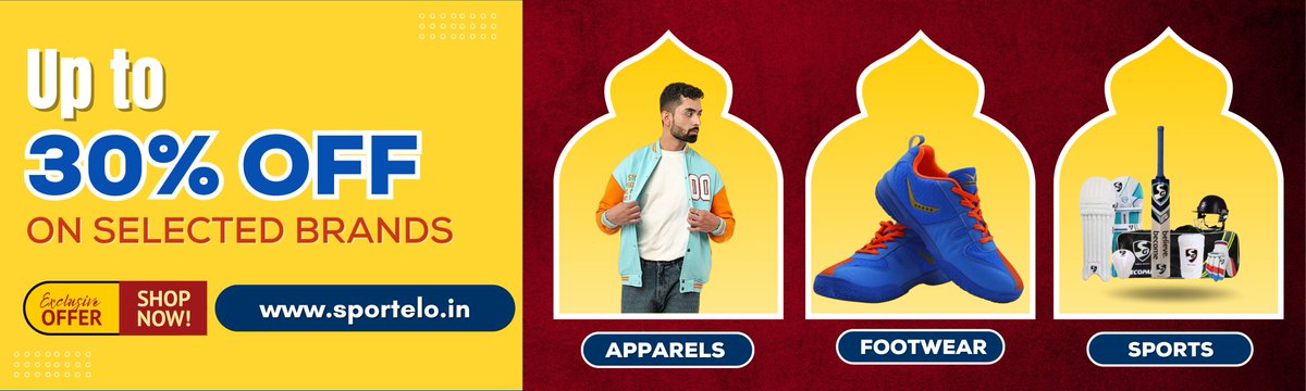 mysportelo's tweet photo. 🔥 Game on with Sportelo!
Massive discounts on Apparels, Footwear &amp; Sports Gear 💪
⚡ Style. Comfort. Performance.
🛍️ https://t.co/pLmSB2ptum
#sportelo #sportsale #activewear #salealert #trendingnow #sportstyle https://t.co/G0aia4IBMT